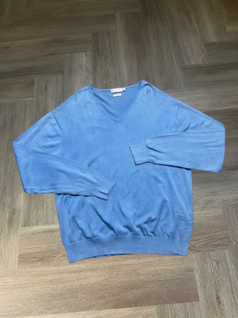 Peter Millar Light Blue V-Neck Sweater